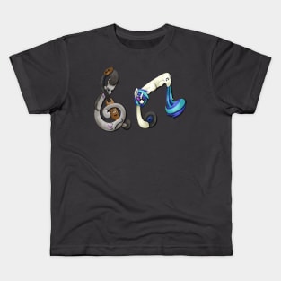 Abstract Paper Musical Duo Kids T-Shirt